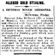Percival John Hillbrick - Bendigo Miner Arrested Percival John Hillbrick - Bendigo Miner Arrested